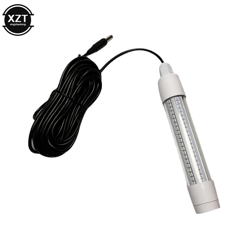 12V-24V 5M povandeninis žvejybos žibintas LED giliai lašinamas vandeniui atsparus IP68 masalų žuvies ieškiklio lemputė pritraukia krevetes kalmarus krilius po vandeniu