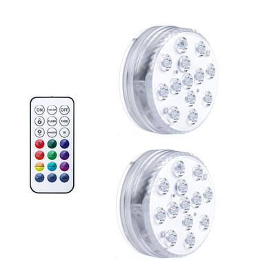 C2 2023 Atnaujintas 13 LED RGB panardinamasis šviestuvas su magnetu ir siurbimo puodeliu baseino apšvietimas povandenine LED lempute, skirta tvenkiniui