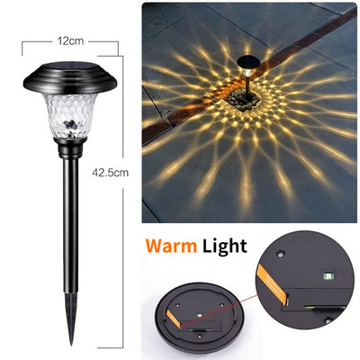 Saules zāliena lampa ūdensnecaurlaidīga āra LED dārza gaisma nerūsējošā tērauda ainavu apgaismojums pagalma / iekšpagalma / piebraucamā ceļa / gājēju celiņa apgaismojumam