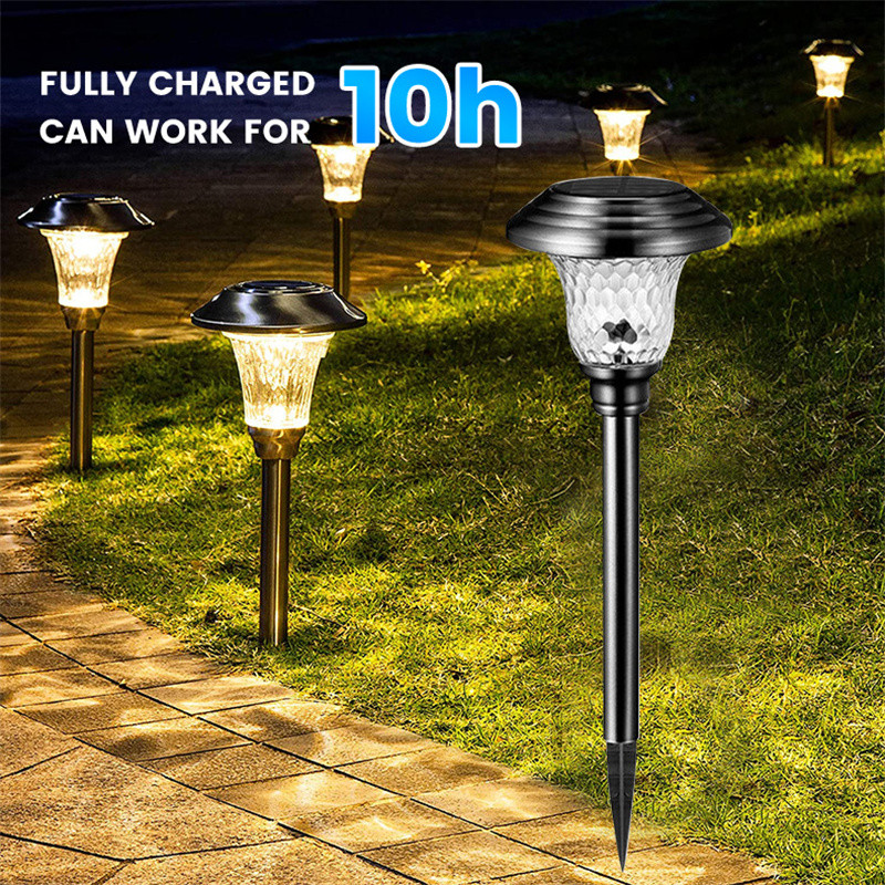 Saules zāliena lampa ūdensnecaurlaidīga āra LED dārza gaisma nerūsējošā tērauda ainavu apgaismojums pagalma / iekšpagalma / piebraucamā ceļa / gājēju celiņa apgaismojumam