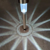 Solar Ground Plug Lamp LED napelemes pázsit lámpa kültéri vízálló kerti dekorációs udvar