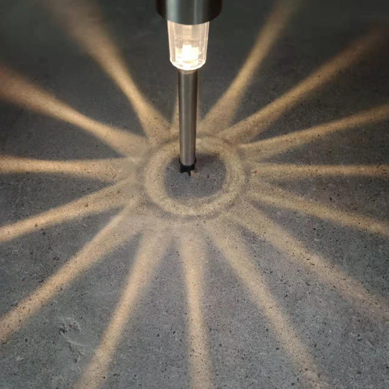 Solar Ground Plug Lamp LED napelemes pázsit lámpa kültéri vízálló kerti dekorációs udvar