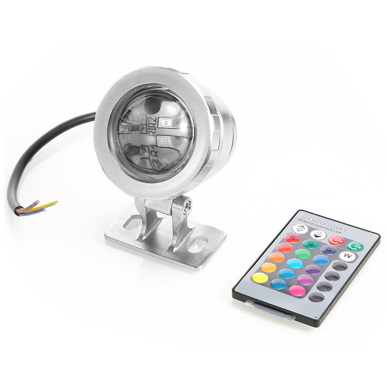 900 lm LED zemūdens gaisma dārza iegremdējamā dīķa strūklaka ūdensnecaurlaidīga tālvadības RGB lampa peldbaseina akvārijam