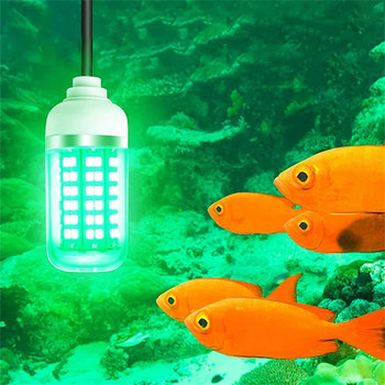 LED лампа за риболов Подводна лампа за риба AC/DC12V Ip68 Светлини за наблюдение на стръв Атрактивна примамка за събиране на скариди Калмари Крил Многоцветен