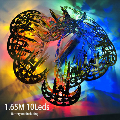 Moon Star Lights Ραμαζάνι Διακοσμήσεις String Light Eid Mubarak Lighting Ramadan Eid al-Fit Μουσουλμανικά προϊόντα Διακόσμηση Φωτάκια γιρλάντα