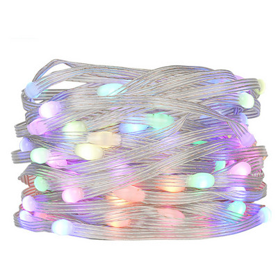 WS2812B RGBIC Lumini de Crăciun 5 m 50 led-uri RGB Culoare de vis Decorare de zi de naștere Lumini de petrecere Lumină LED de cameră Impermeabil IP67 DC5V