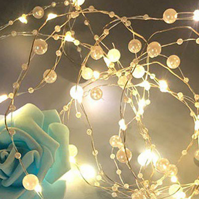 Noi șiruri luminoase cu LED-uri șir de mărgele Lumini cu zâne 2M/3M Lumină cu led Festoon Ghirlandă alimentată cu baterii Decorațiuni de Crăciun de Anul Nou 2021