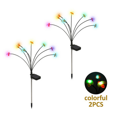 Saules āra bišu gaismas Ūdensnecaurlaidīgs dārza rotājums Mājas zāliena uguņošana Gaismas grīda Jaungada Ziemassvētku āra dekoru lampa