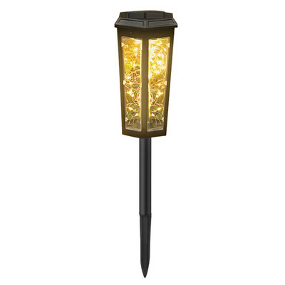 Ar saules enerģiju darbināma ceļa lampa ūdensnecaurlaidīga gaismas virtene ar saules enerģiju darbināmas LED zāliena gaismas Automātiskais apgaismojums ar saules enerģiju darbināmas āra gaismas