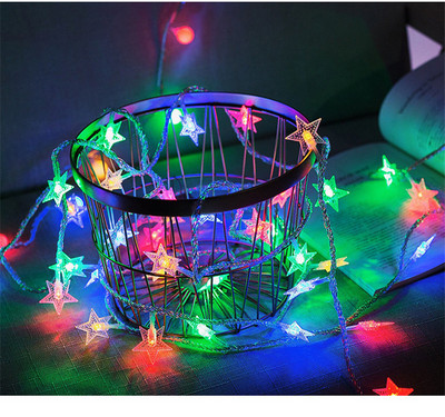 Žvaigždžių šviesos diodų styginiai šviestuvai Fairy Lights USB/baterija veikianti gatvės girlianda lempa Naujųjų metų Kalėdų eglutės vestuvių vakarėlio papuošimai