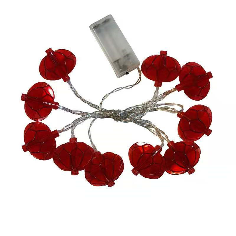 1,5 Μέτρο 10 Φώτα Κόκκινο Κινέζικο Κόμπο Ανοιξιάτικο Φεστιβάλ Φαναριού LED Φώτα χορδών Χριστουγεννιάτικο Γάμο Κινεζική Πρωτοχρονιά Διακοσμήσεις
