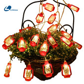 10 gaismas diodes 1,6 M petrolejas stīgas lampiņas Fairy Garland laternas virkne AA ar baterijām darbināma mājas Ziemassvētku ballīšu dekorēšanas gaismas virtene