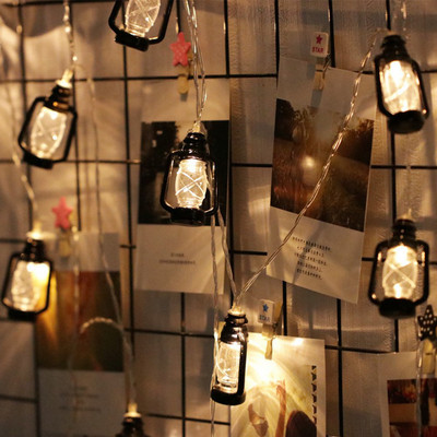 10 gaismas diodes 1,6 M petrolejas stīgas lampiņas Fairy Garland laternas virkne AA ar baterijām darbināma mājas Ziemassvētku ballīšu dekorēšanas gaismas virtene