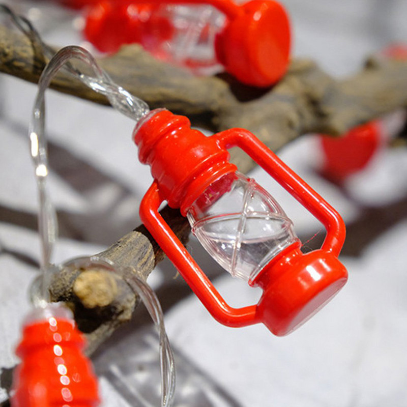 10 gaismas diodes 1,6 M petrolejas stīgas lampiņas Fairy Garland laternas virkne AA ar baterijām darbināma mājas Ziemassvētku ballīšu dekorēšanas gaismas virtene
