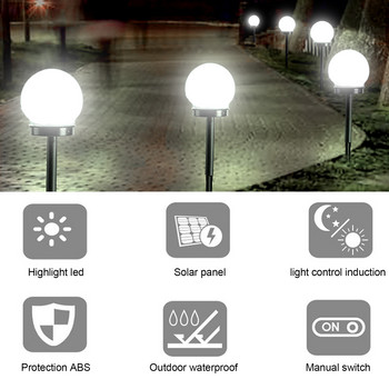 2 τμχ Solar LED Light Pathway Light Outdoor Garden Solar Powered Lamp Lawn Yard Landscape Decoration Bulb αδιάβροχα φωτιστικά δρόμου