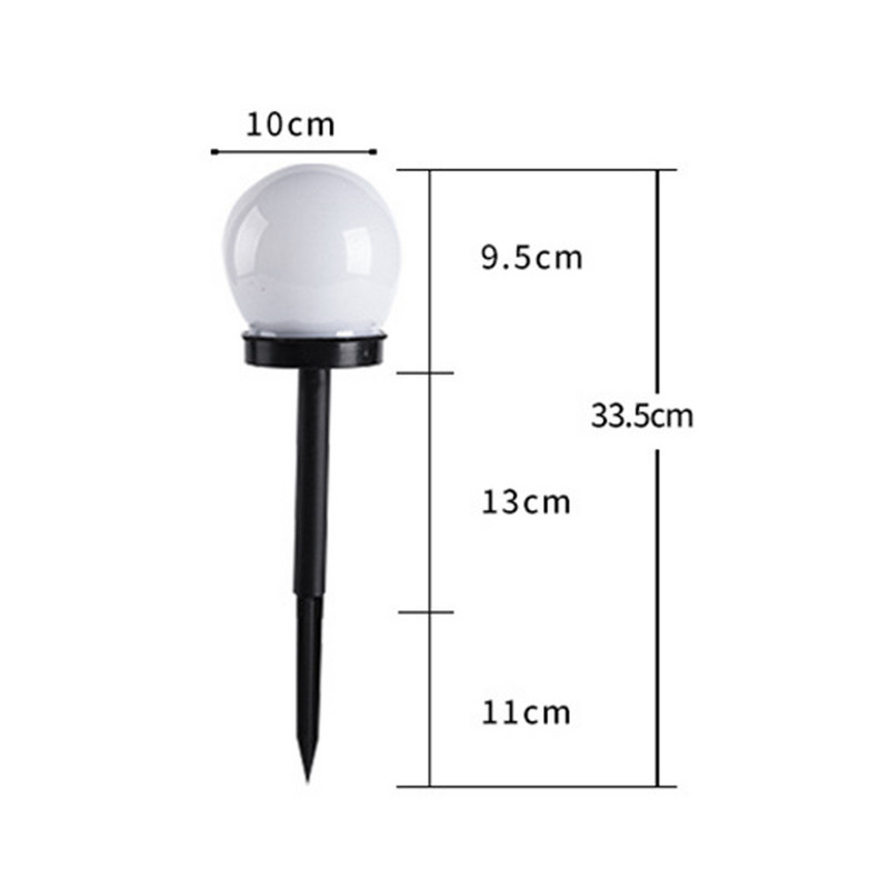 2 buc. Lumină solară cu LED-uri pentru căi de grădină în aer liber Lampă cu energie solară pentru gazon curte Bec de decorare a peisajului Lămpi stradale impermeabile