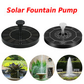Napelemes kerti szökőkút szivattyú színes LED fénnyel madárfürdővíz úszó szökőkút tó Kerti terasz dekoráció gyep dekoráció