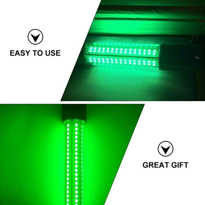 DC/AC 12V 126 LED Green Fishing Deep Drop Light Atraktor IP68 Veekindel kalaleidja Peibutis Peibutis Sukelveealune Lamp