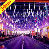 8 caurules Meteor Duša Lietus Led String Lights Ielu vītnes Jaungada Ziemassvētku dārza gaismas āra kāzu svētku apgaismojums