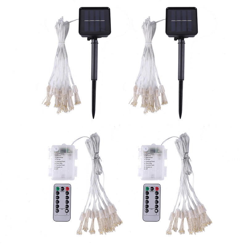 50/100 LED șir de lumină de Crăciun solar/baterie lampă de artificii pentru păpădie pentru grădină, peluză, zână, ghirlande, decorare pentru petreceri