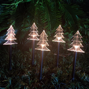 5 τμχ Star Snowflake Xmas Tree Χριστουγεννιάτικο LED φωτάκια κήπου Αδιάβροχα Διακοσμητικά μονοπατιών διακοπών Εδάφους Φωτιστικό γκαζόν