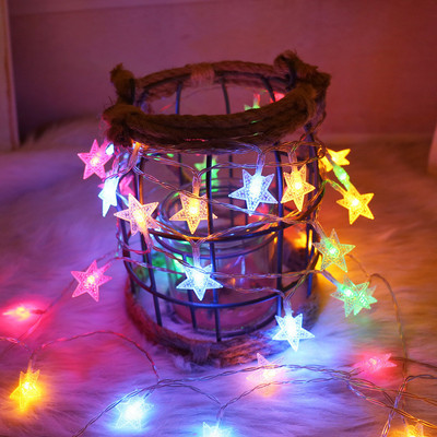 Fulgi de zăpadă Star Ball Lumini LED Lumini zâne Usb/funcționează cu baterie Lampă Ghirlandă stradală Decoratiuni pentru pomul de Anul Nou
