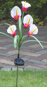 5 LED saules gaisma āra ūdensnecaurlaidīga ar saules enerģiju darbināma zāliena lampa pagalma ceļam, ainavai, dekoratīvā dārza ziedu lampa