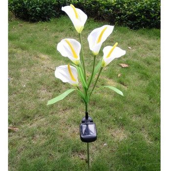 5 LED Solar Light Αδιάβροχο φωτιστικό γκαζόν με ηλιακή ενέργεια για εξωτερικούς χώρους για το Yard Path Way Landscape διακοσμητικό φωτιστικό κήπου λουλουδιών