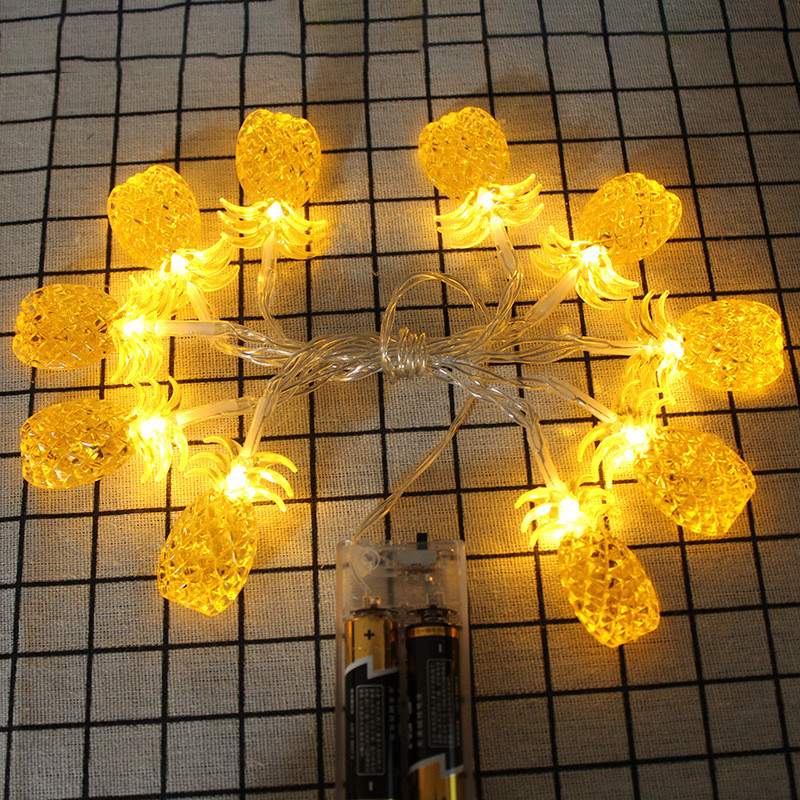 Ananas Curcubeu Cactus String Ghirlandă Zâne Decoratiuni pentru Pomul de Crăciun pentru acasă Decor de Crăciun în aer liber Noel Cadou de Anul Nou