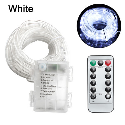 10M100LED șir de lumină pentru festival, ghirlandă, furtun din PVC, lumină impermeabilă, telecomandă, în aer liber, interior, lumină decorativă în patru culori