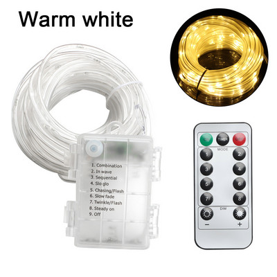 10M100LED șir de lumină pentru festival, ghirlandă, furtun din PVC, lumină impermeabilă, telecomandă, în aer liber, interior, lumină decorativă în patru culori