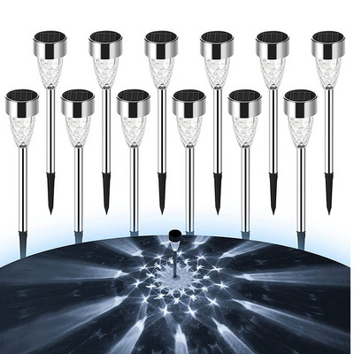 Sodo vejos lempa Lauko saulės šviesa Saulės šviesa Prožektorius Apšvietimas Lempos vandeniui atsparūs jutikliai Grindų šviestuvai Kiemo kraštovaizdžio apšvietimas