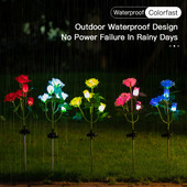 Napenergiával működő rózsakerti lámpák gyep- és kertdekorációhoz