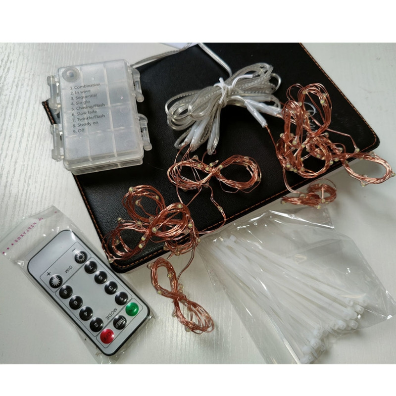 104 LED sodo skėtinis lauko šviestuvas, atsparus vandeniui IP67 šviesos styginių šviesos jutiklio valdymo sodo dekoratyvinė lempa