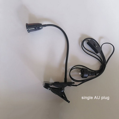 ES ASV spraudnis, 360 grādu elastīgs galda lampas turētājs E27, pamatnes gaismas ligzda, piespraužams kabelis ar zoss kaklu ar ieslēgšanas izslēgšanas slēdzi mājas iekārtai