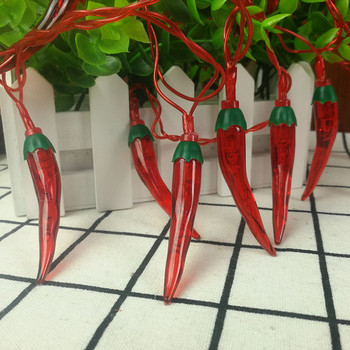 Φωτάκια Led Καρπούζι Κόκκινη Πιπεριά Μπαταρία/USB LED Χριστουγεννιάτικο Πρωτοχρονιάτικο Διακόσμηση Φρούτων Φωτάκια βεράντας 1,5/3M Mushroom