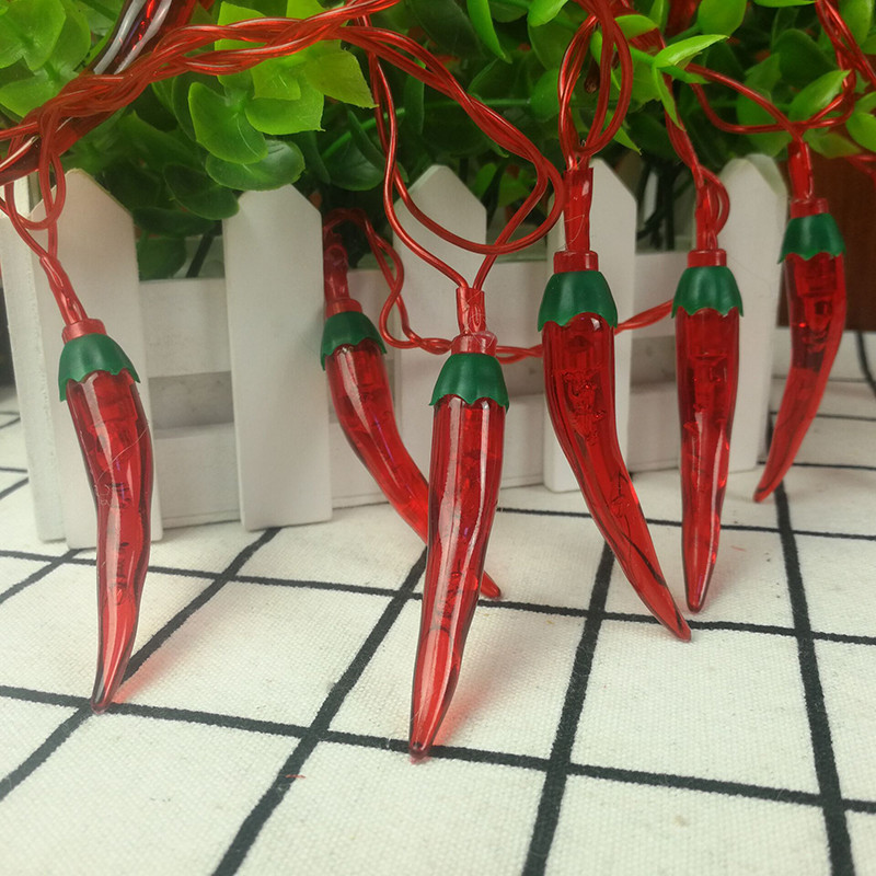 Led pepene verde ardei roșu șir lumini baterie/USB Led ziua de Crăciun Anul Nou decorare fructe lumini terasa 1.5/3M ciuperci