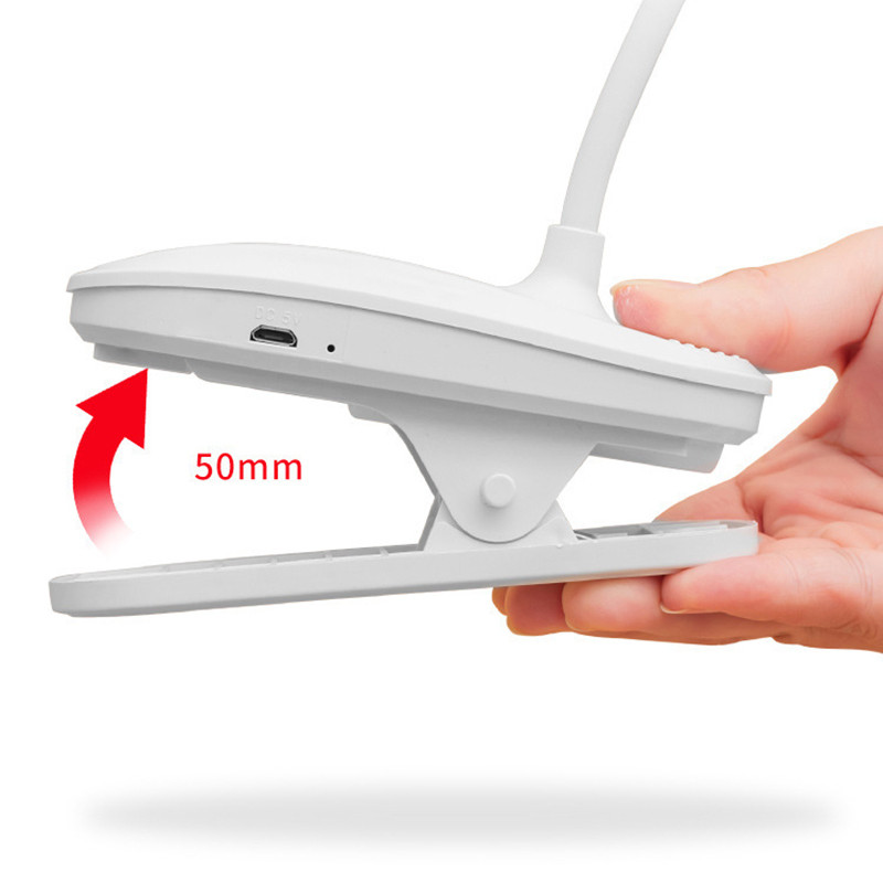 360°-os flexibilis asztali lámpa kapcsos, fokozatmentesen szabályozható LED-es asztali lámpa Újratölthető éjjeli lámpa a tanuláshoz, olvasáshoz irodai munkához