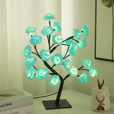Επιτραπέζιο φωτιστικό LED Rose Flower Tree USB νυχτερινά φωτάκια Χριστουγεννιάτικη διακόσμηση Δώρο για Παιδικό Δωμάτιο Rose Flower Lighting Διακόσμηση σπιτιού