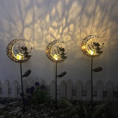 Yard Led Lights Εξωτερική Αδιάβροχη Moon Fairy Path Lawn Garden Solar Lamps for Pathway Landscape Courtyard Garland Decoration