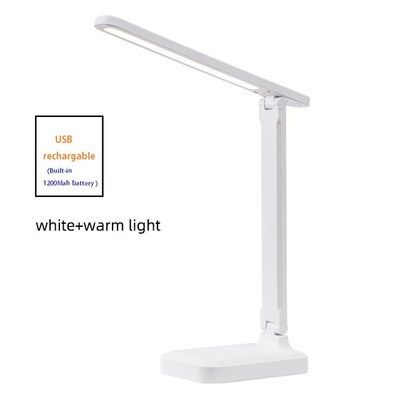 Lampă de masă Protecția ochilor Lumină LED reglabilă la atingere Dormitor pentru studenți Dormitor Lectură Lampă de birou reîncărcabilă prin USB pentru dormitor