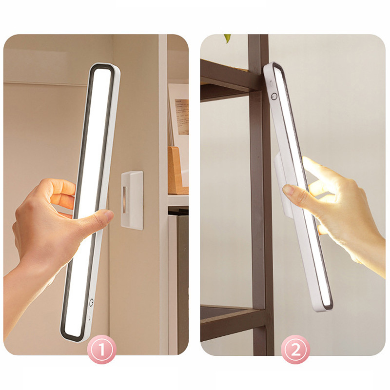 Stalinė lempa LED stalinė lempa USB įkraunama pakabinama magnetinė lemputė skaitymo lemputė Biuro priedai, skirti rašomajam stalui Miegamojo staliukas prie lovos