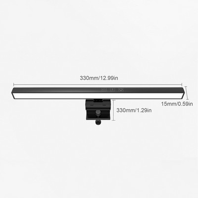 Lampă de birou LED cu reglaj continuu pentru bară de lumină pentru monitorul computerului, lumină de lectură USB, lampă pentru monitor, iluminare din spate, bară de ecran, lumină, birou
