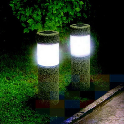 LED solarna lampa za travnjak, moderna plastična smola, pijesak, vodootporno svjetlo, svjetlo za vrt, vanjsko dvorište, pejzažno svjetlo