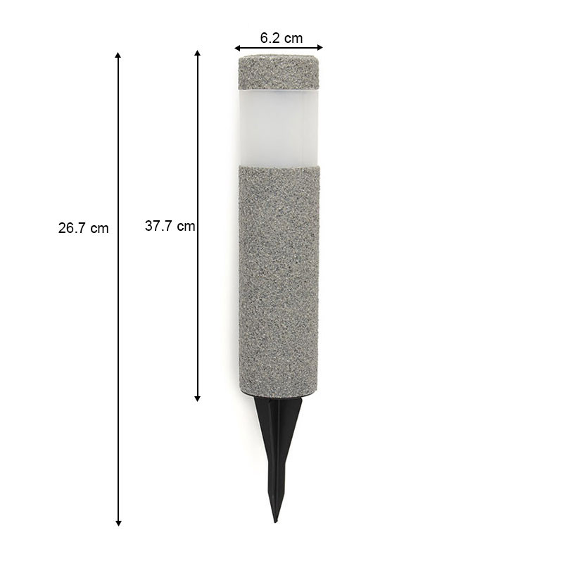 LED napelemes fűnyíró lámpa Modern műanyag gyanta homok vízálló fény kerti kültéri udvari tájvilágítás