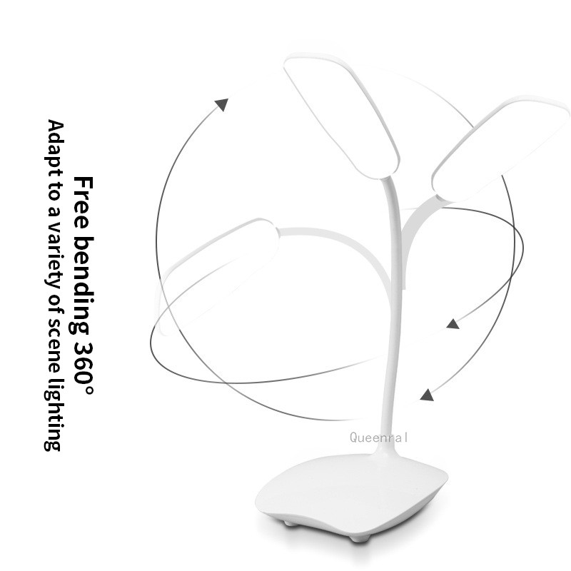 LED galda lampa pārnēsājama USB uzlādējama galda lampa, 3 gear Touch, aptumšojama acu aizsardzība guļamistabai, mācību grāmatai pie gultas