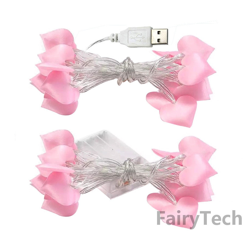 20 leds LED szerelmes szív húr Éjszakai Tündérfények Karácsonyi Esküvői Születésnapi Party Otthoni dekoráció Tündérmese Garland Fények Lámpa