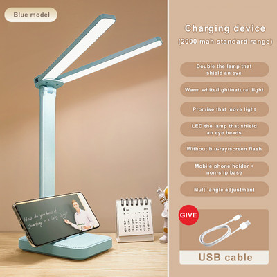 Nabíjacia LED stolová lampa s USB, plynulé stmievanie, multifunkčná nočná lampa do spálne, biele svetlo