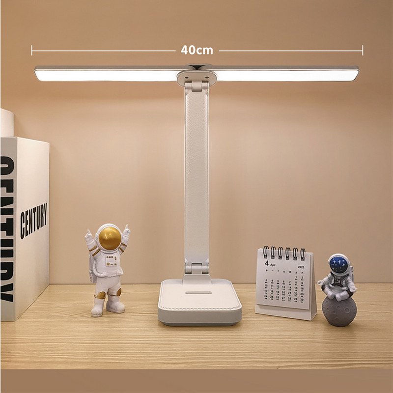 Nabíjacia LED stolová lampa s USB, plynulé stmievanie, multifunkčná nočná lampa do spálne, biele svetlo