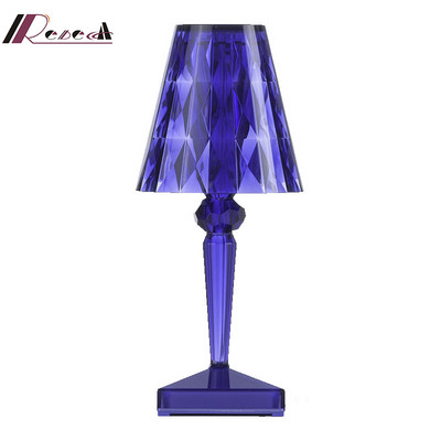 Lampă de masă cu artă din cristal acrilic Lampă de masă reîncărcabilă cu USB pentru dormitor, hotel, sufragerie, lampă de birou Restaurant